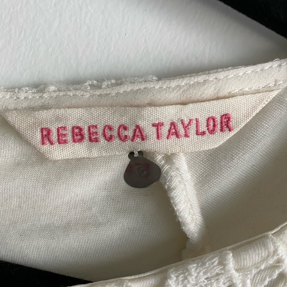 REBECCA TAYLOR White Lace Mini Dress - Picture 6 of 6